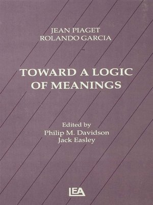 cover image of Toward a Logic of Meanings